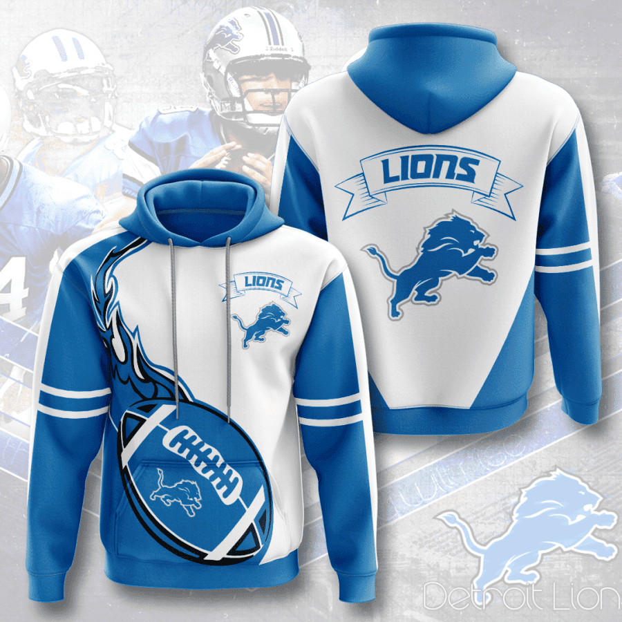 Detroit Lions Hoodie Zip Hoodie Version 1072