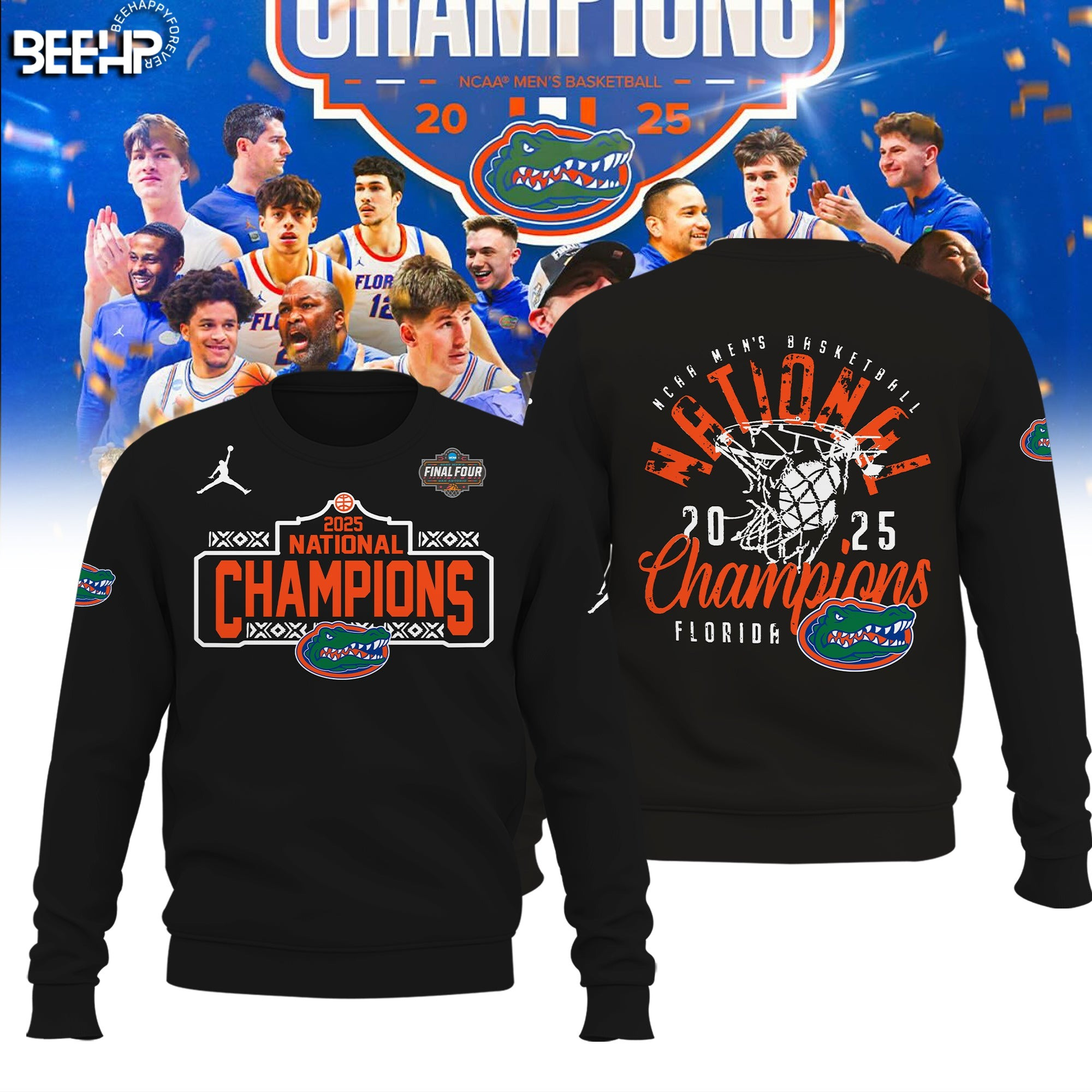 Florida Gators 2025 NCAA Mens Basketball National Champions Sweatshirt Basketball Best Gift Ideas