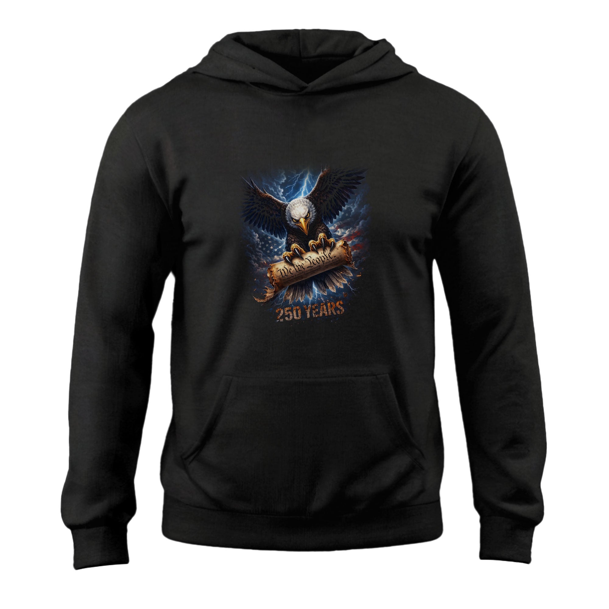 Freedom Hoodie 250 Years Eagle Constitution Graphic 1776-2026