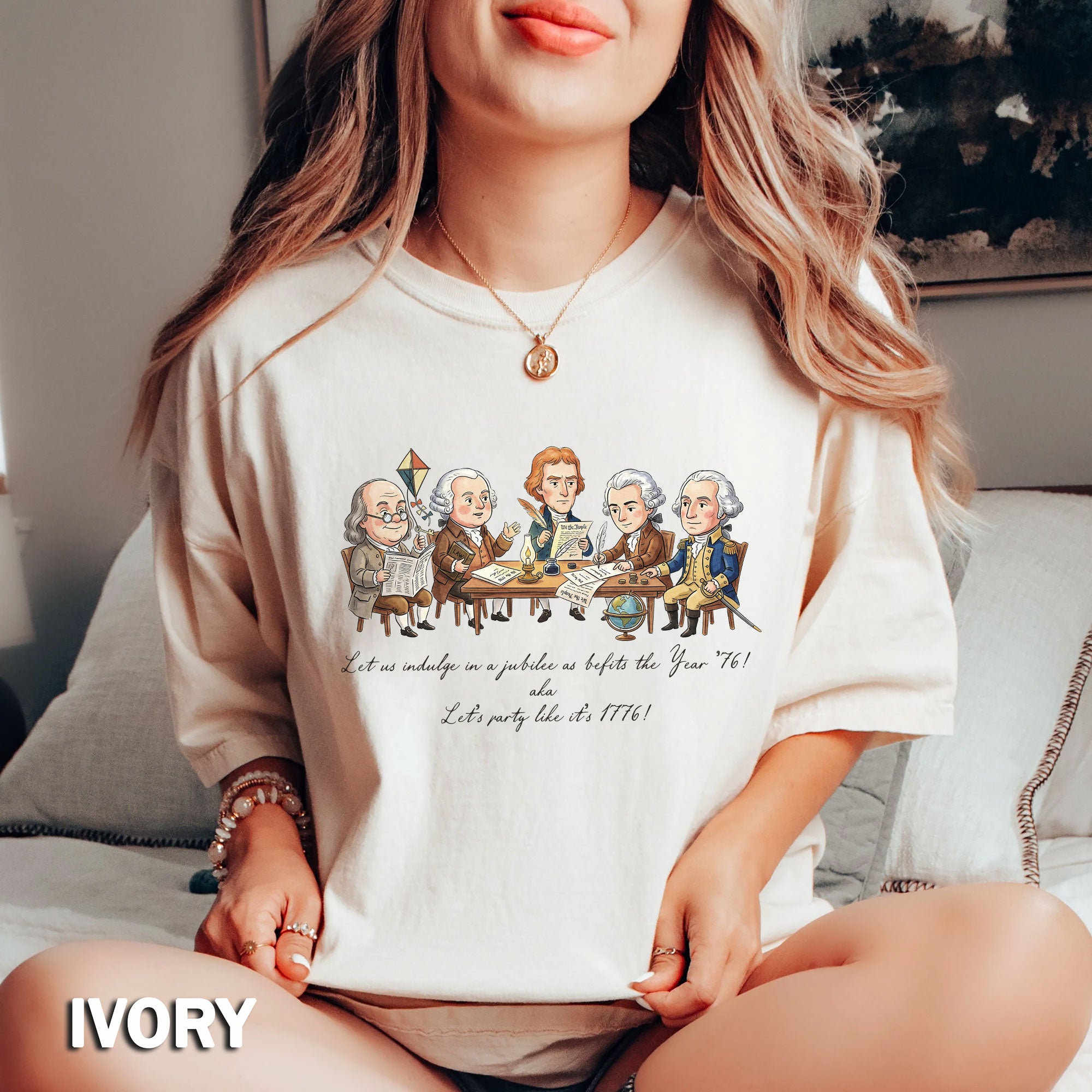 Funny 1776 Founding Fathers T-Shirt Patriotic Vintage 250th Anniversary Tee