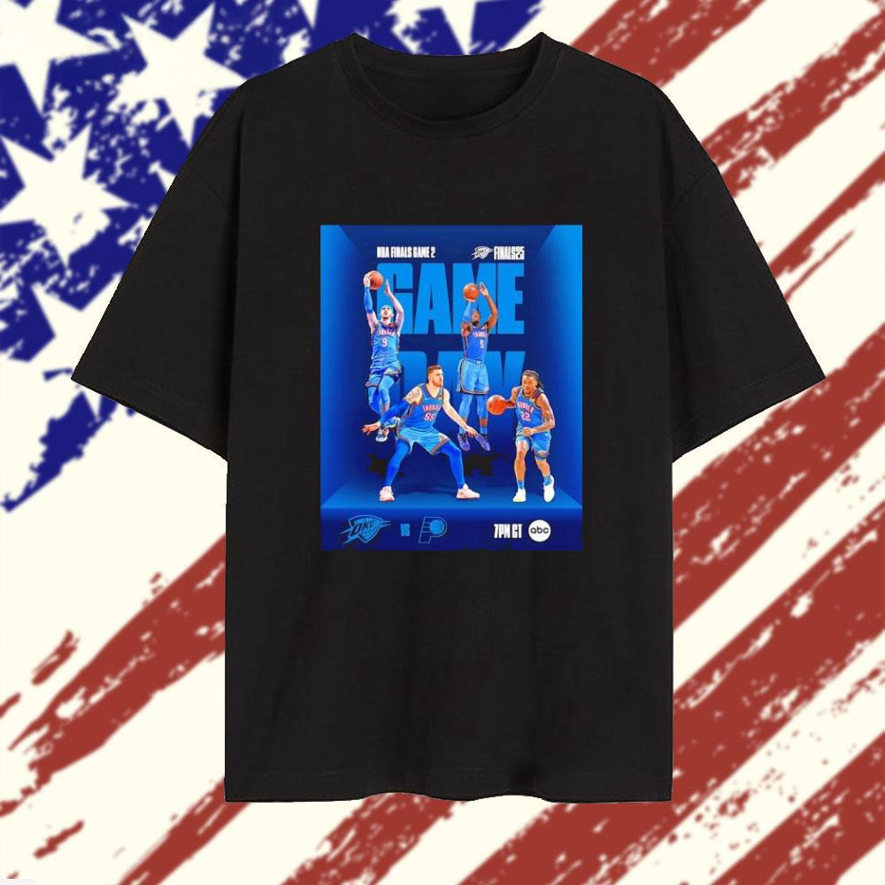 Game Day OKC Thunder 2025 NBA Finals Game 2 T-Shirt OKC Merch Gifts For Basketball Fan