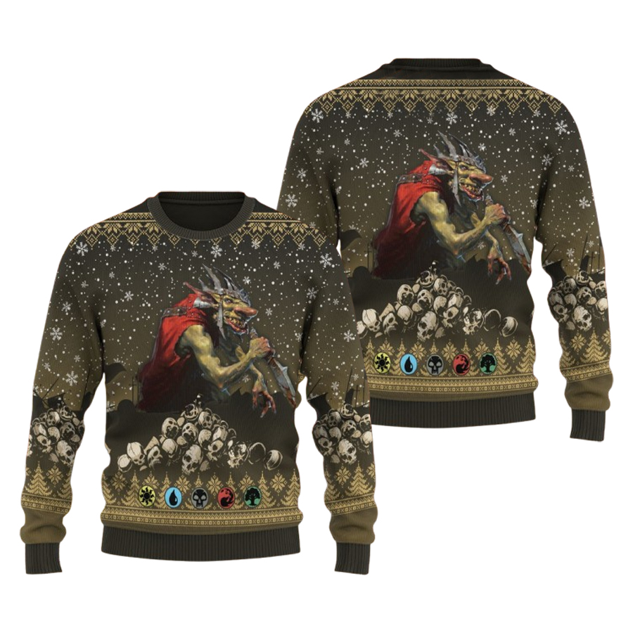 Game Mtg Krenko Mob Boss Ugly Christmas Sweater