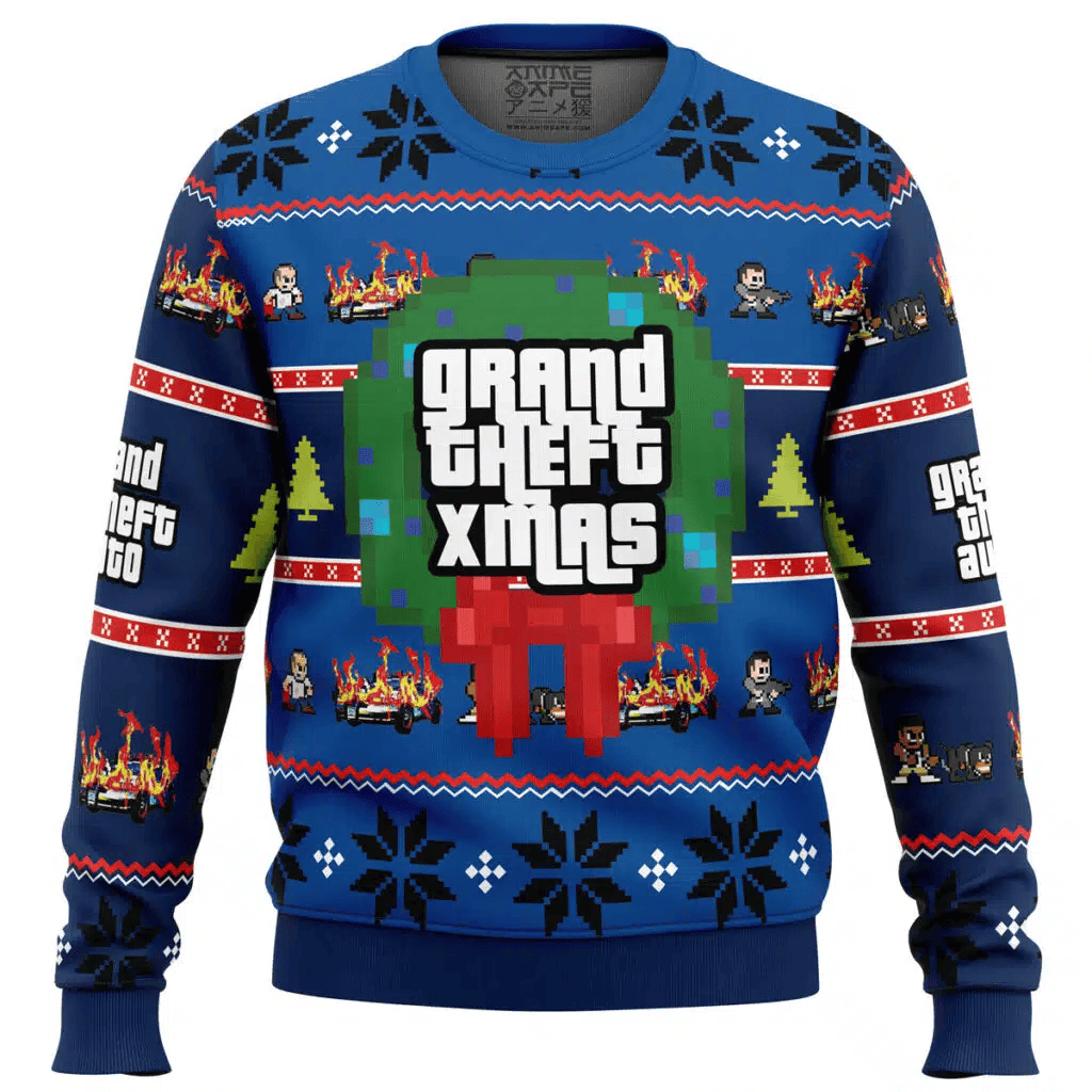 Grand Theft Xmas Ugly Christmas Sweater