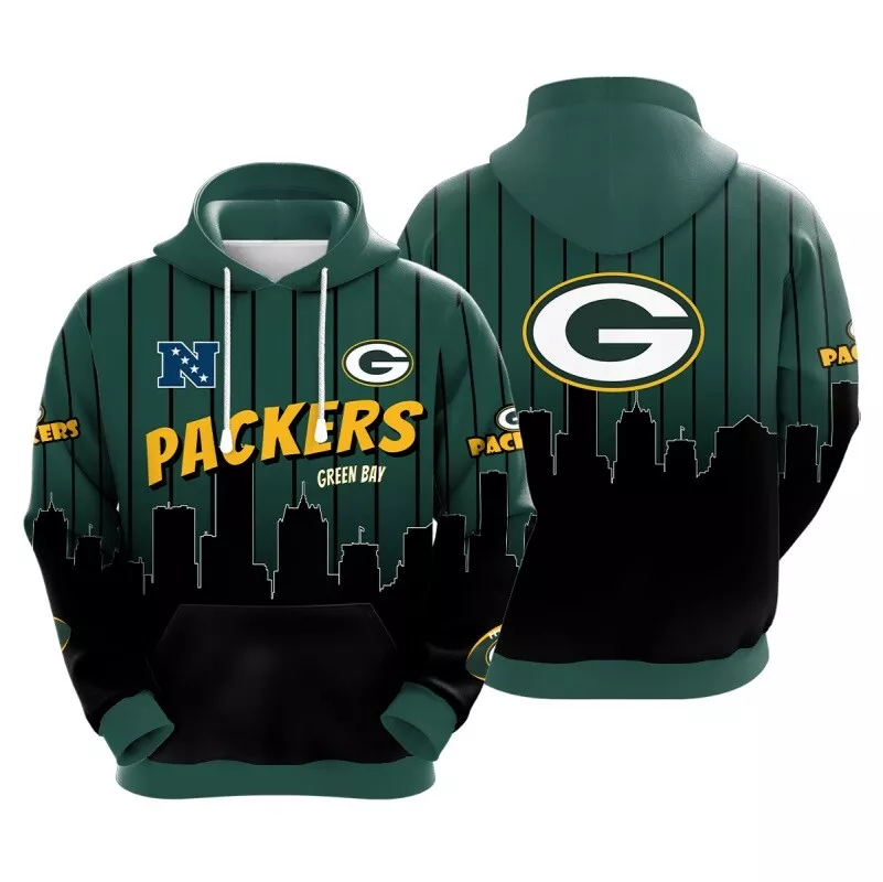 Green Bay Packers City Night NFL Football Team Hoodie