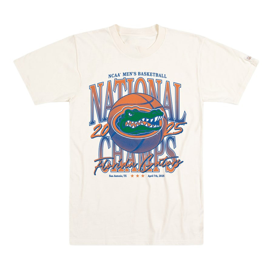 Homefield Cream Florida Gators 2025 NCAA Mens Basketball National Champions Shirt Him Gifts