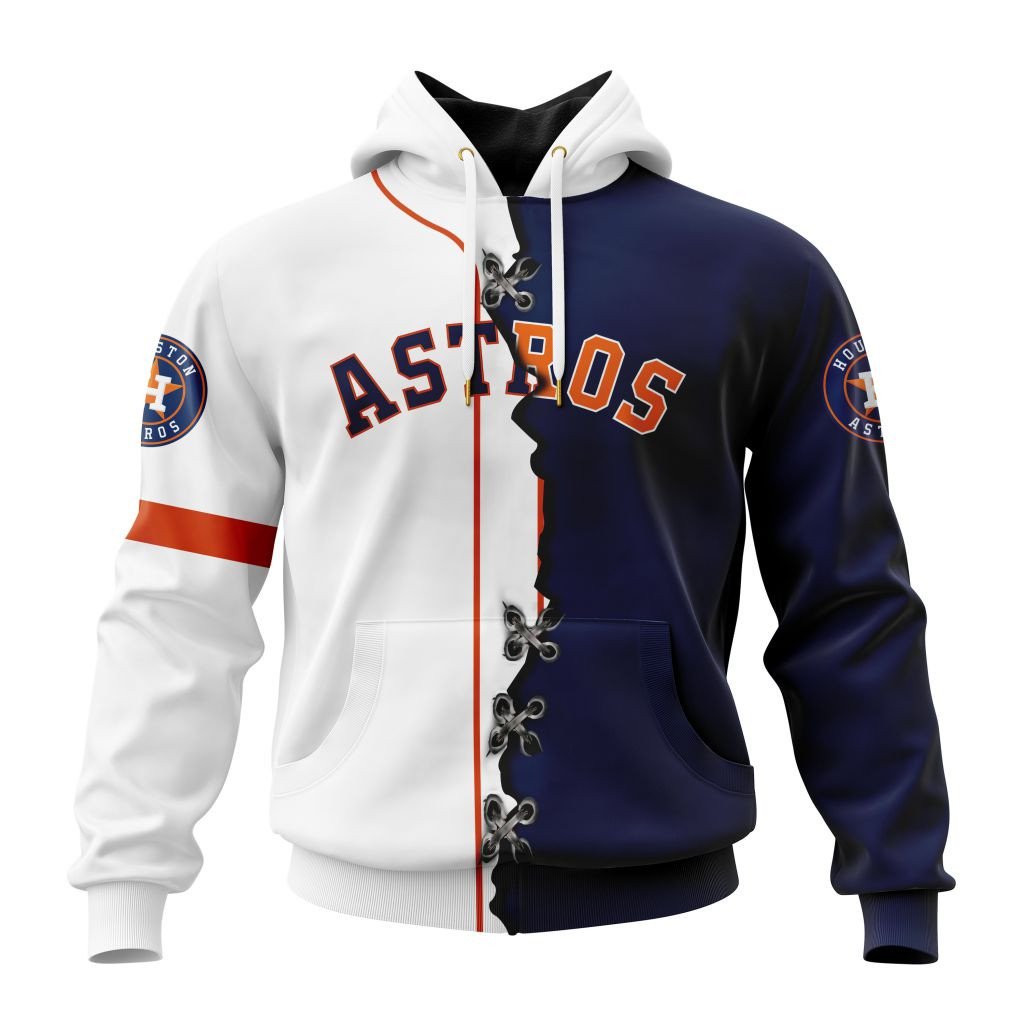 Houston Astros Mix Jersey Design Hoodie â€œ Personalized MLB Gift