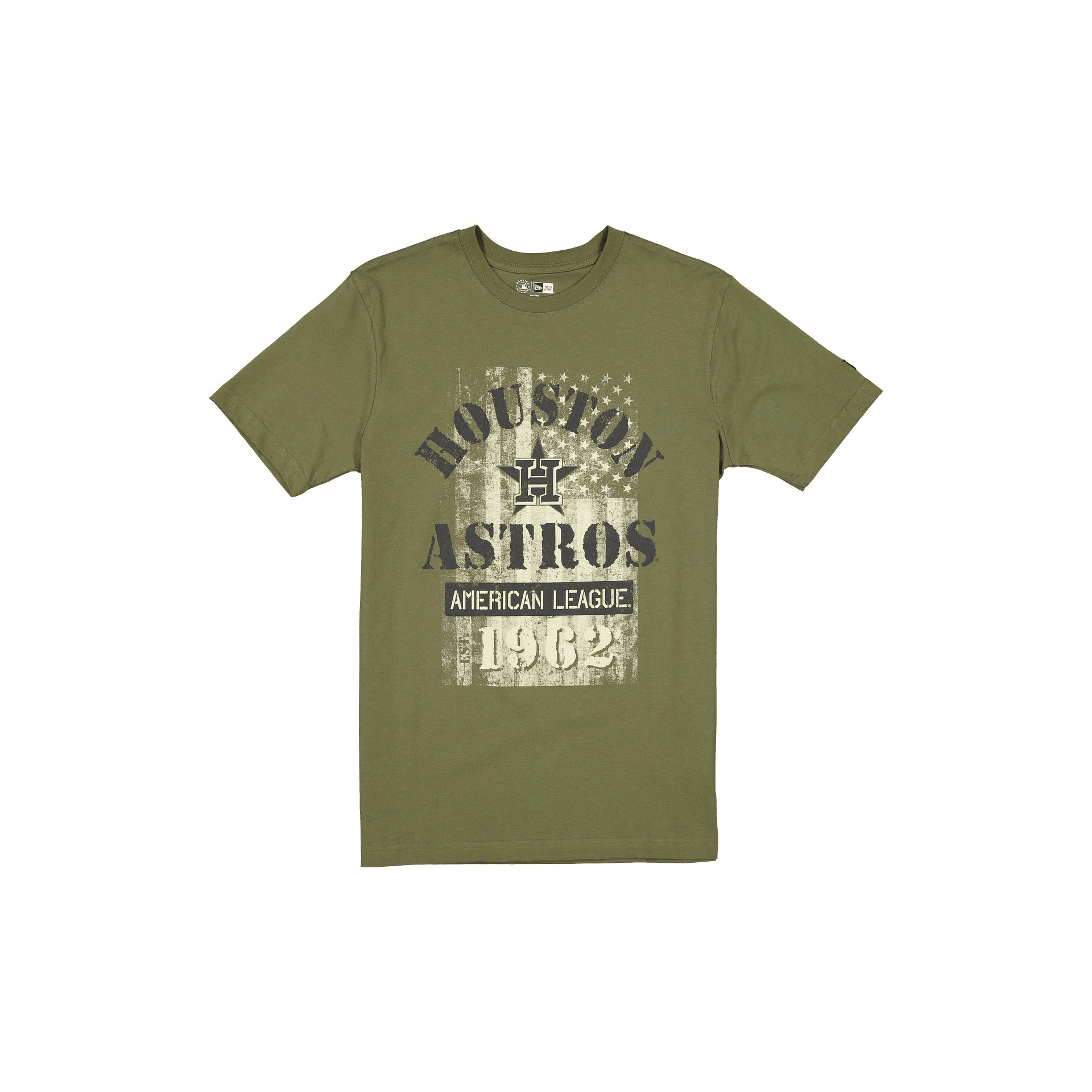 Houston Astros Shirt MLB Armed Forces Day 2025 Green T-Shirt Merch Fathers Day Delivery Gifts