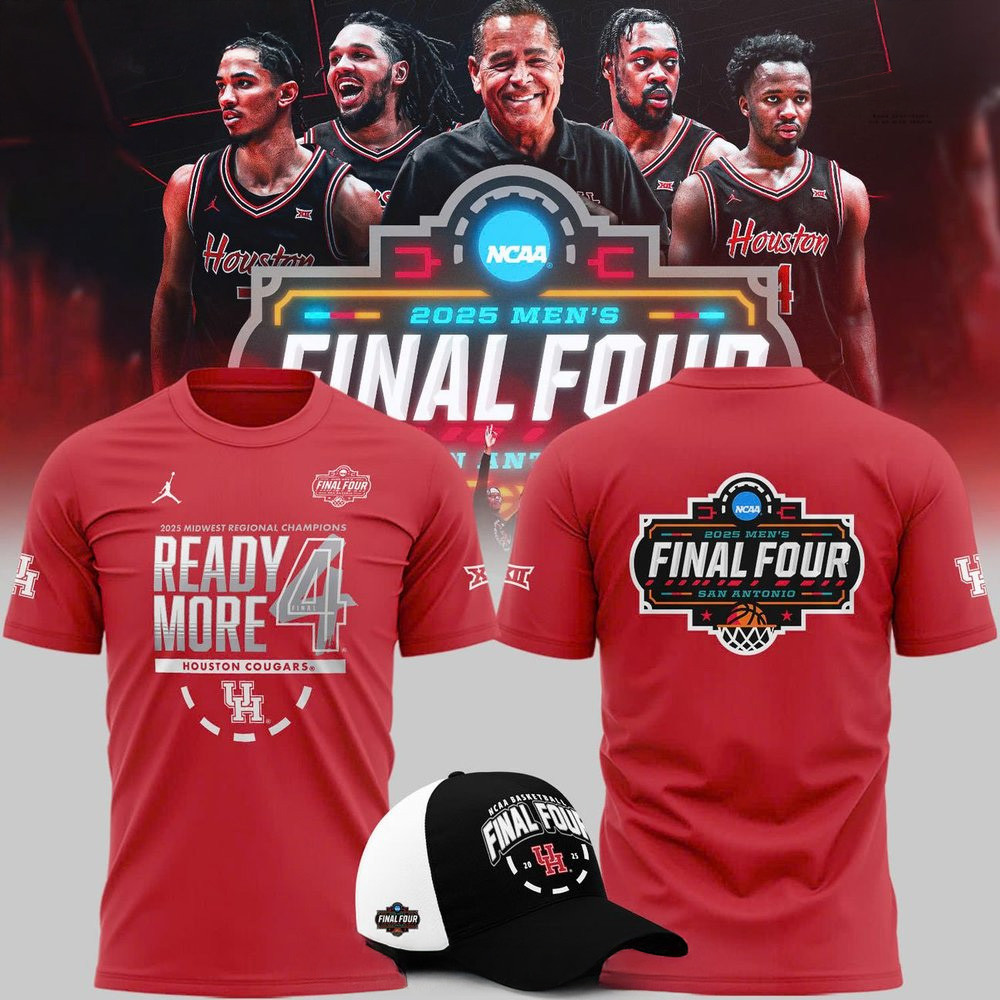 Houston Cougars 2025 NCAA Final Four Regional Champions T-Shirt Houston Cougars Merch For Fans