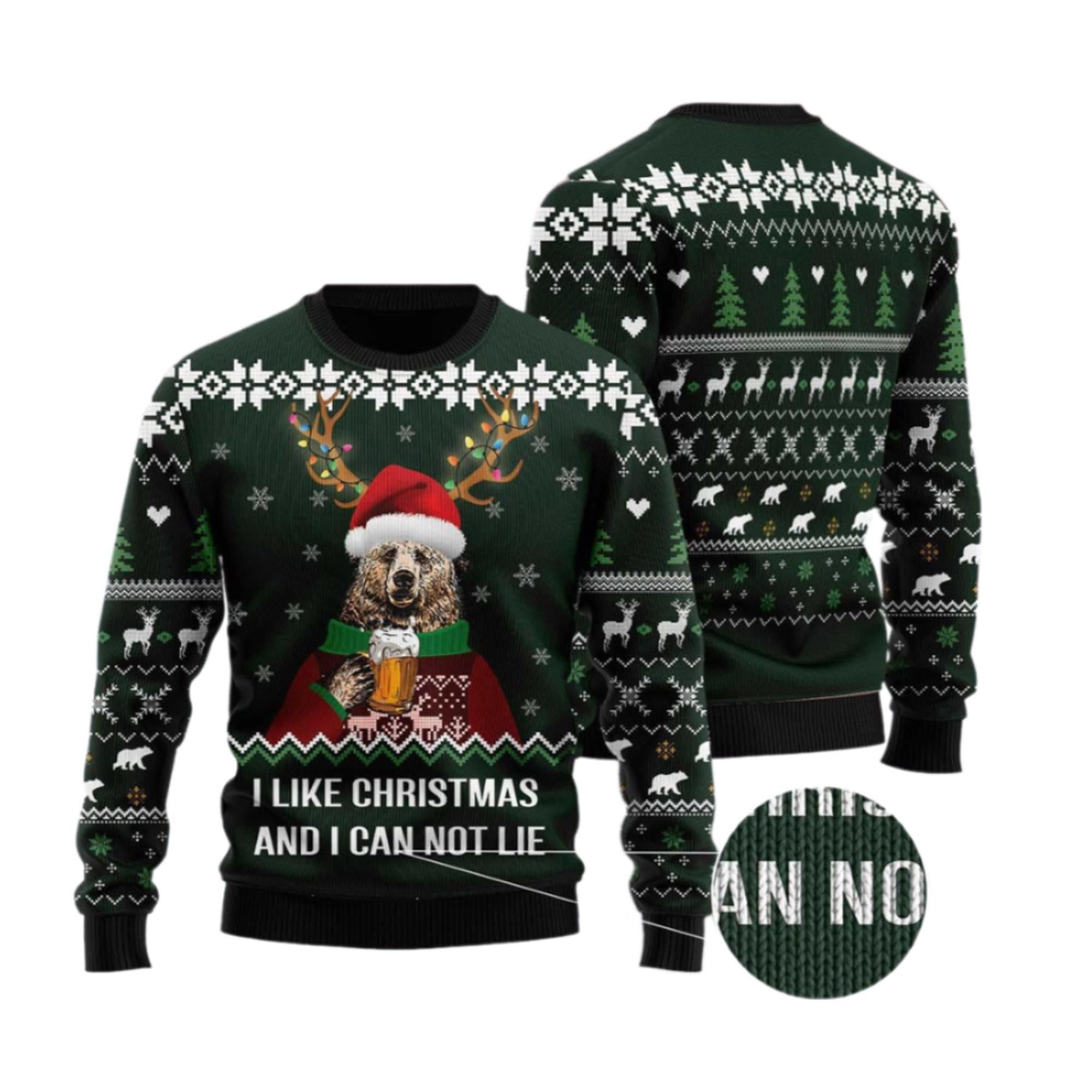 I Like Christmas And I Can Not Lie Ugly Christmas Sweater