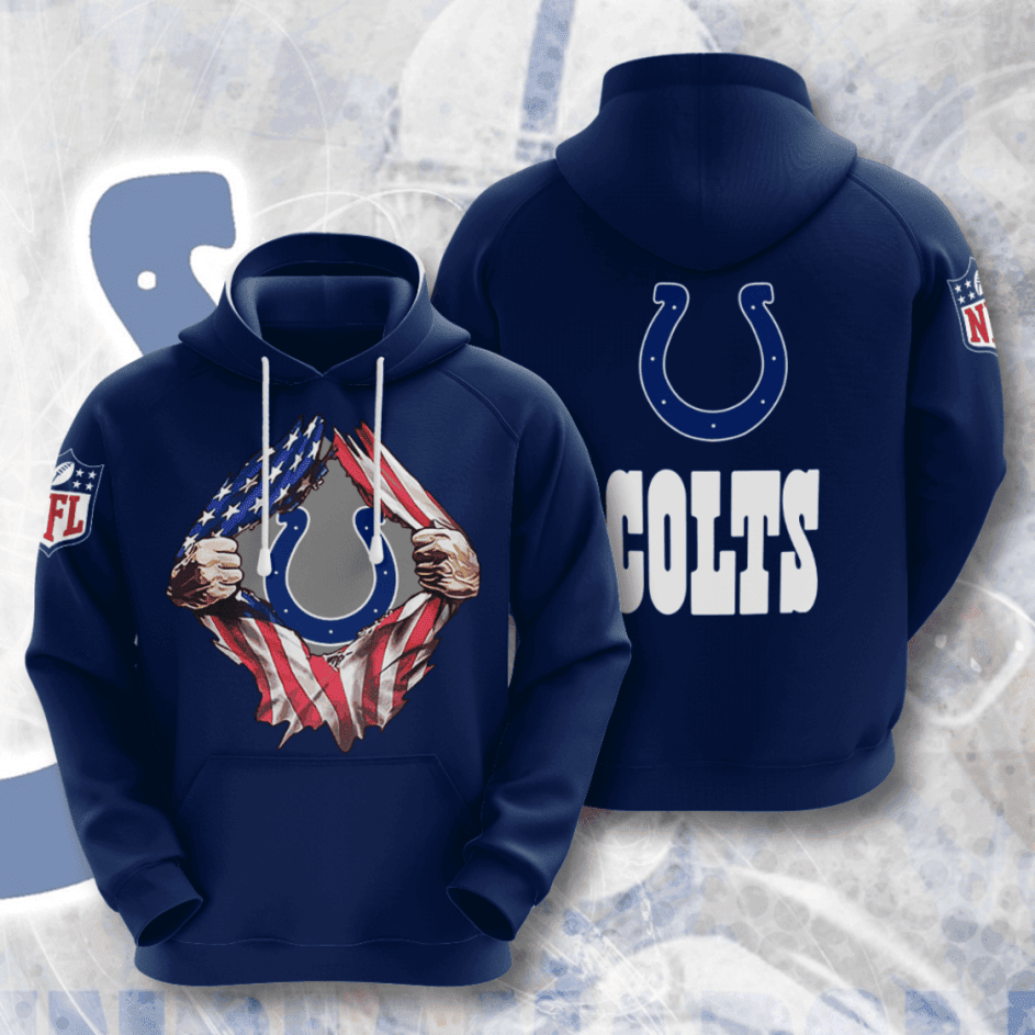 Indianapolis Colts American Football Hoodie Zip Hoodie