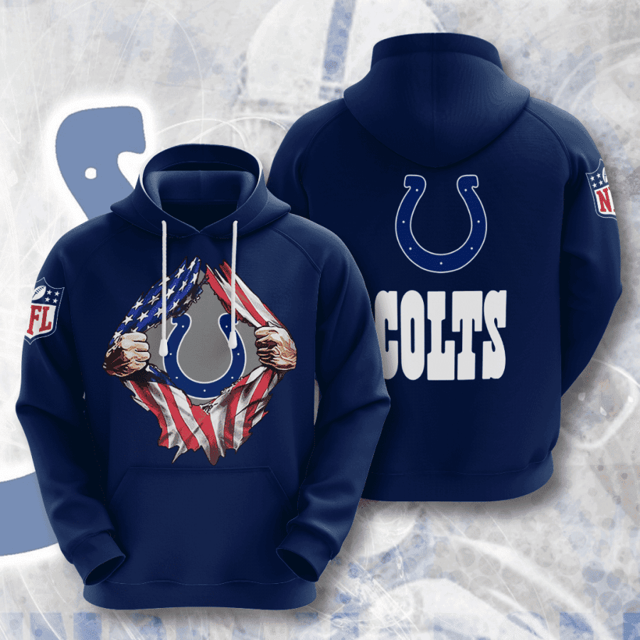Indianapolis Colts Hoodie Zip Hoodie Version 1230