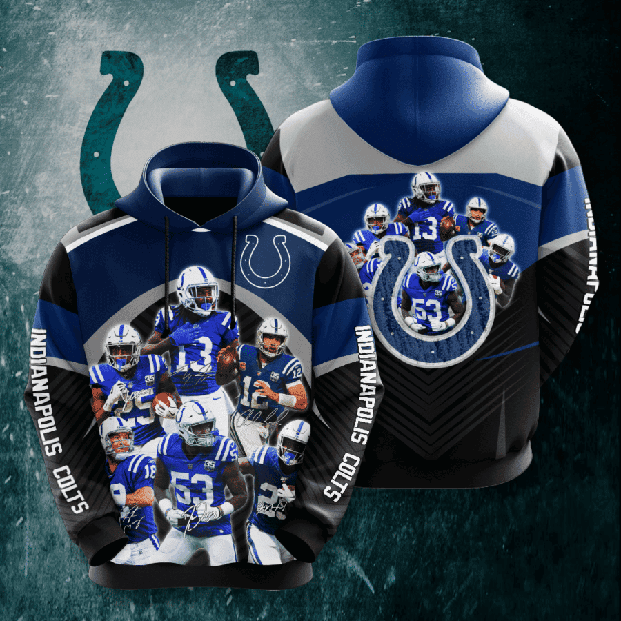 Indianapolis Colts Hoodie Zip Hoodie Version 978