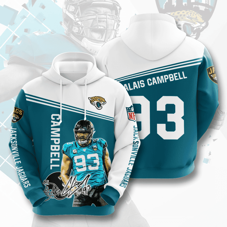 Jacksonville Jaguars Hoodie Zip Hoodie Version 752
