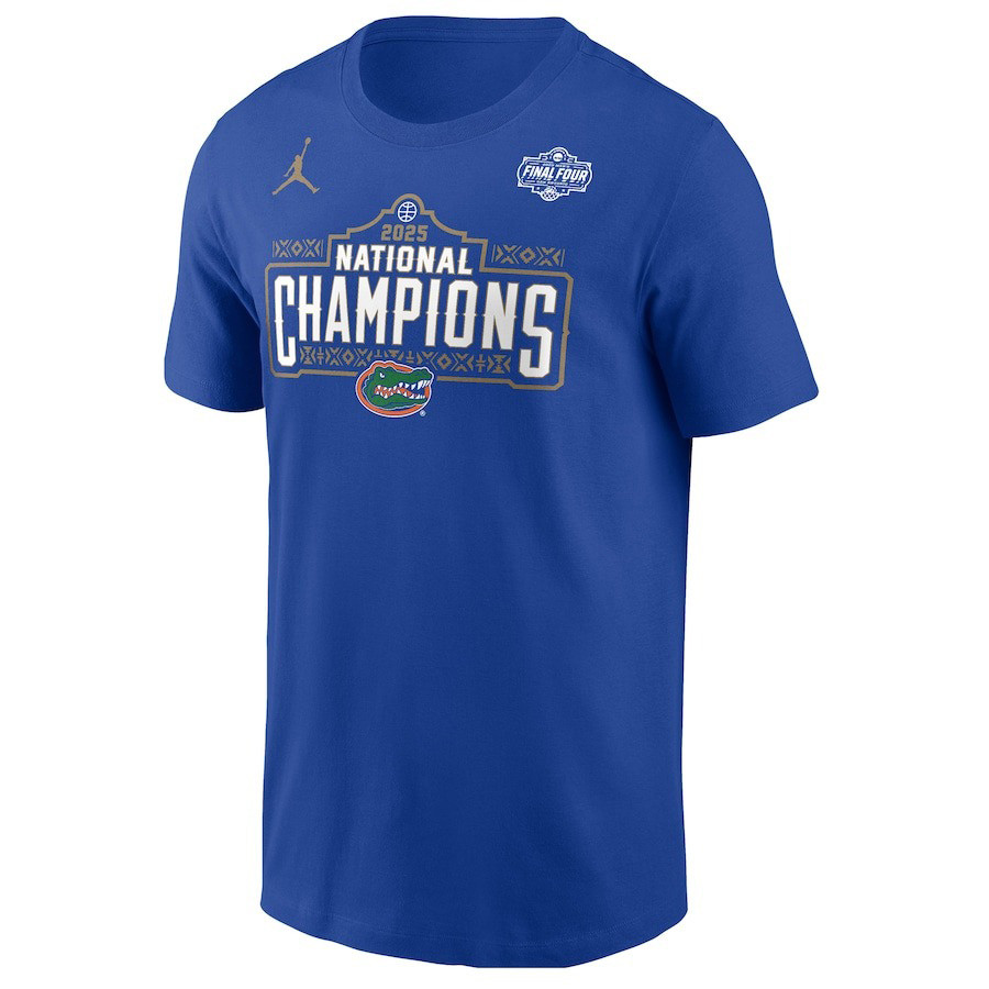Jordan Brand Royal Florida Gators 2025 NCAA Mens Basketball National Champions T-Shirt