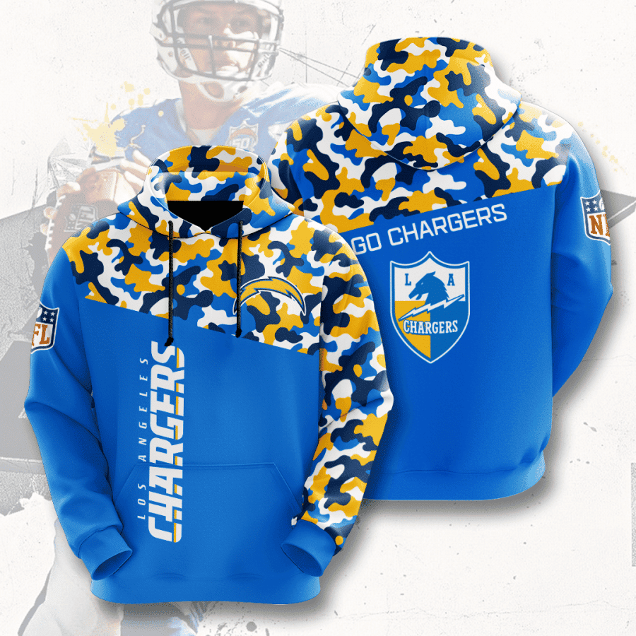 Los Angeles Chargers Hoodie Zip Hoodie Version 463