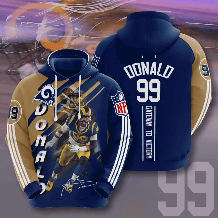 Los Angeles Rams Hoodie Zip Hoodie Version 393