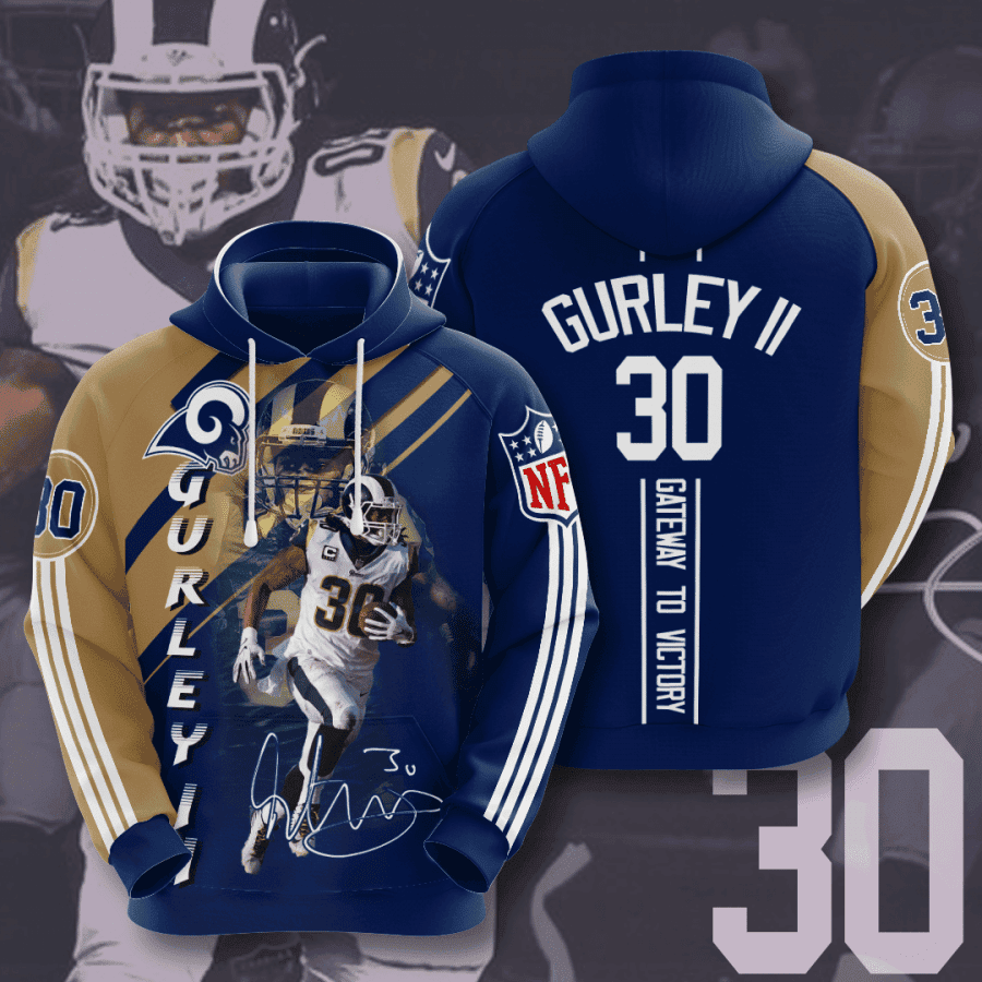 Los Angeles Rams Todd Gurley Ii Hoodie Zip Hoodie Version 462