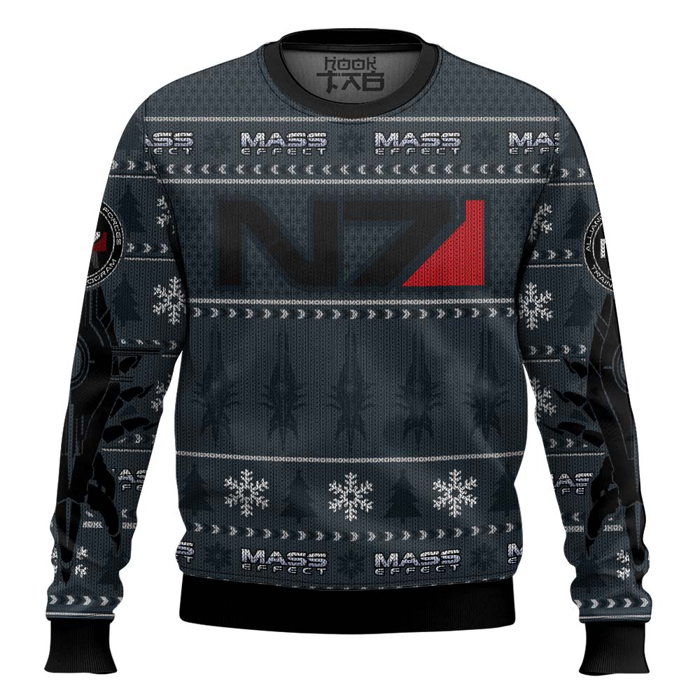 Mass Effect N7 Ugly Christmas Sweater