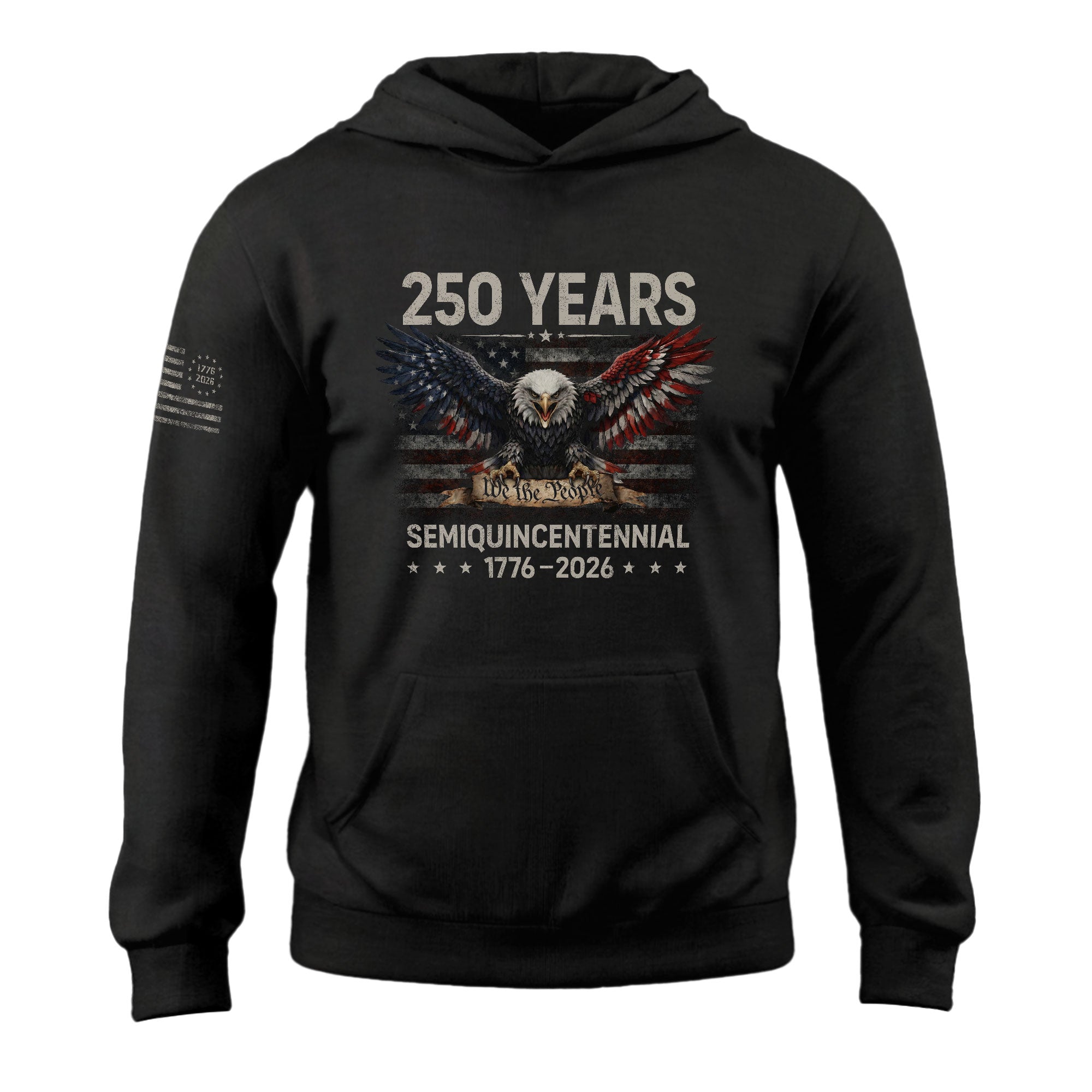Men's We The People Patriotic Hoodie 250th America Anniversary 1776-2026
