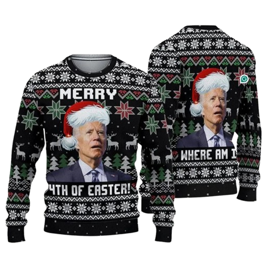 Merry 4Th Of Easter Ugly Christmas Sweater