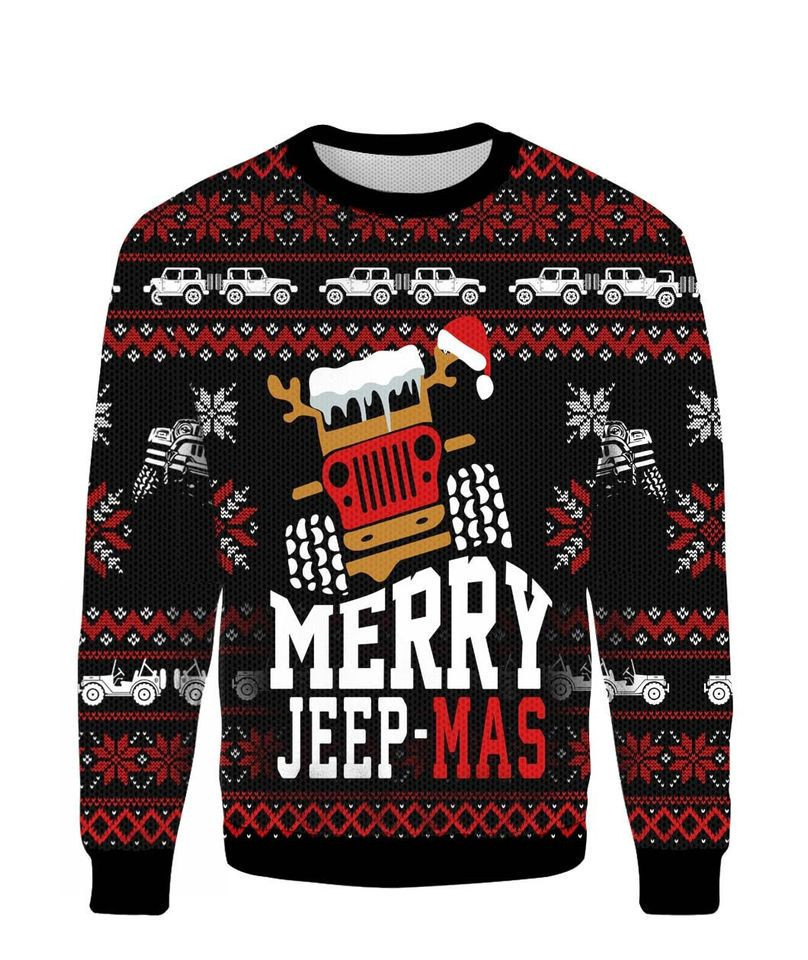 Merry Jeepmas 2023 Ugly Christmas Sweater