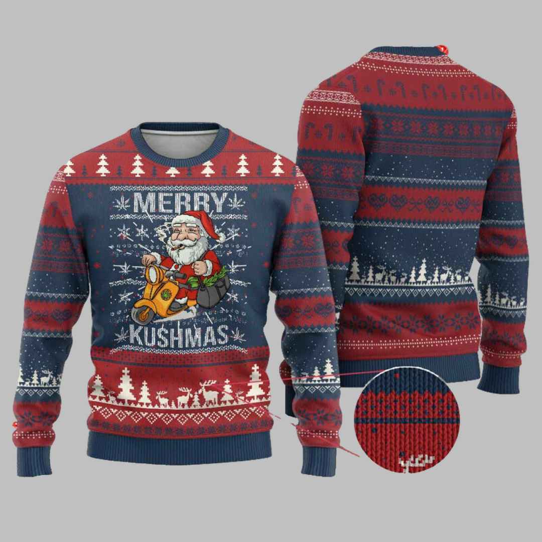 Merry Kushmas Ugly Christmas Sweater