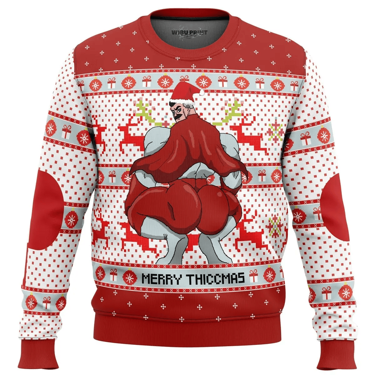 Merry Thiccmas Ugly Christmas Sweater
