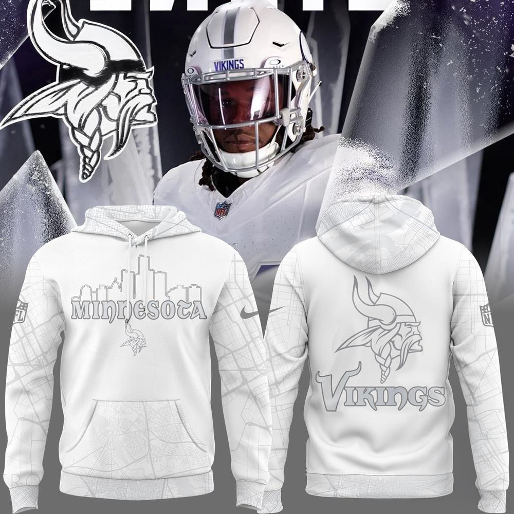 Minnesota Vikings City 2024 Season Edition White Hoodie Gift Ideas For Football Lovers