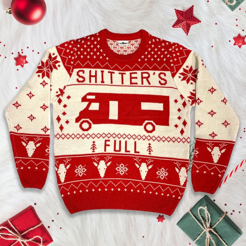 National Lampoon Vacation Shitters Full Ugly Christmas Sweater