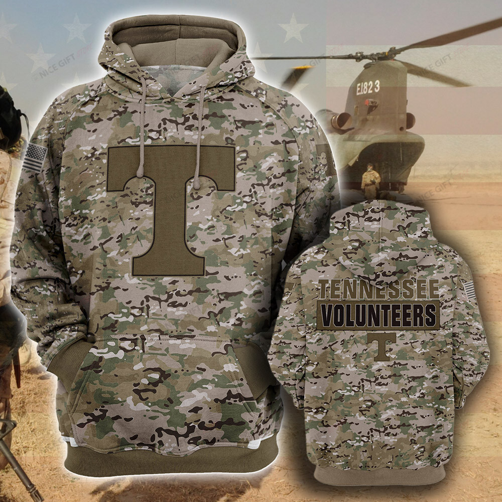 NCAA Tennessee Volunteers Camouflage 3D Hoodie MTD2T2