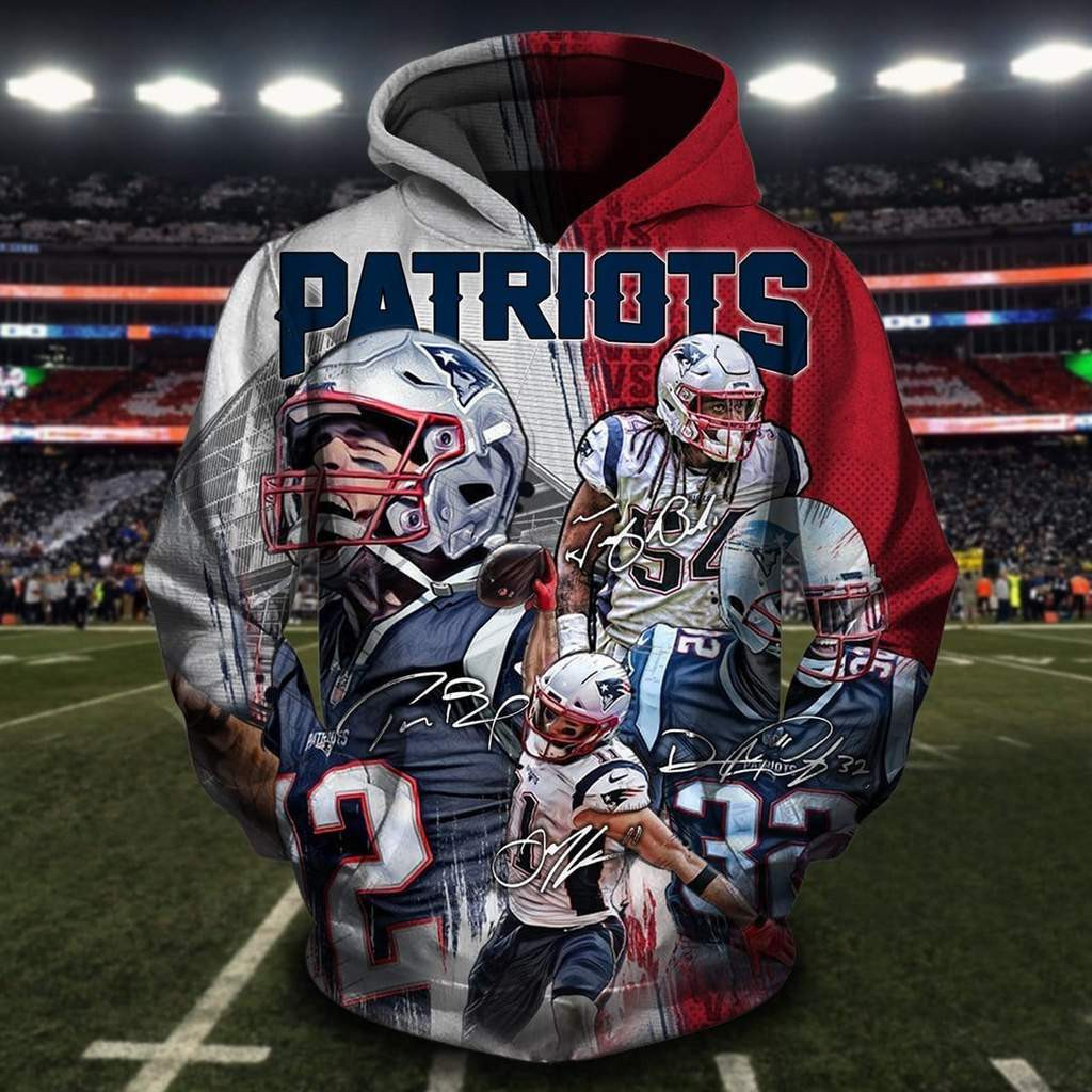 New England Patriots Hoodie Zip Hoodie Version 1393