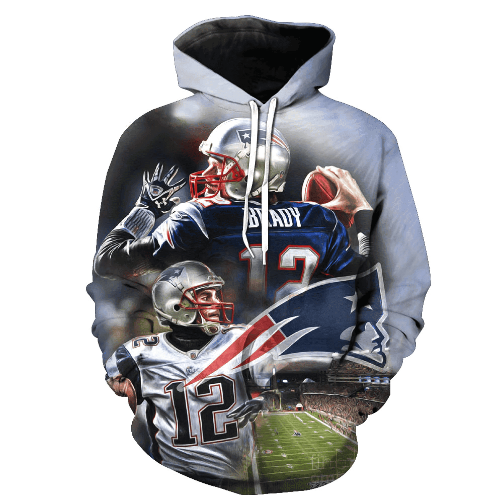 New England Patriots Hoodie Zip Hoodie Version 1405