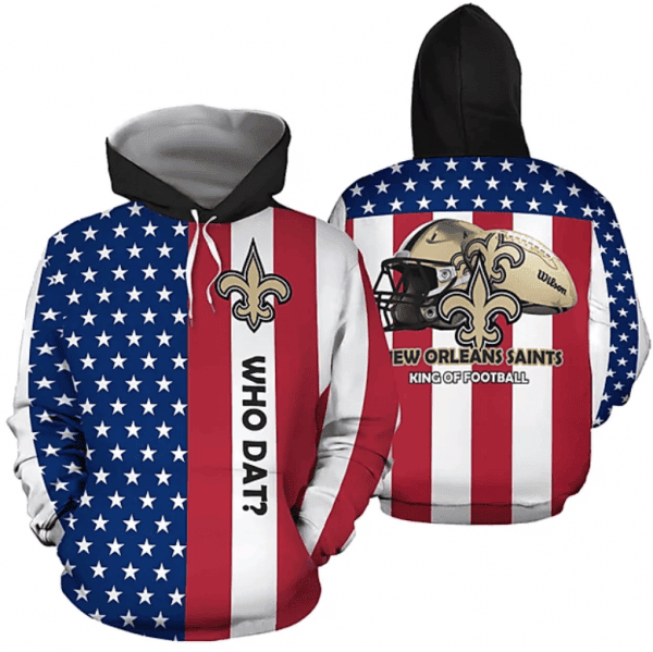 New Orleans Saints Hoodie Zip Hoodie Version 1167