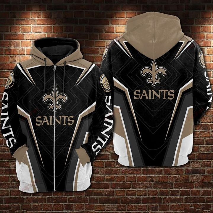 New Orleans Saints Hoodie Zip Hoodie Version 1190