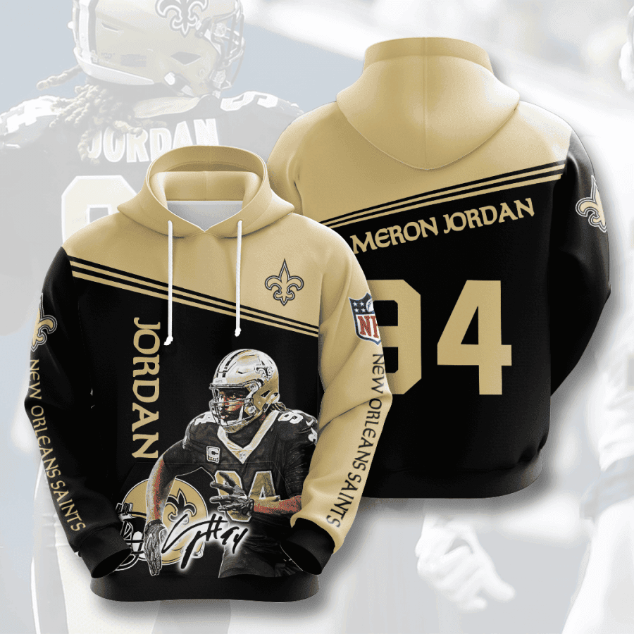 New Orleans Saints Jordan 94 Hoodie Zip Hoodie Version 1153