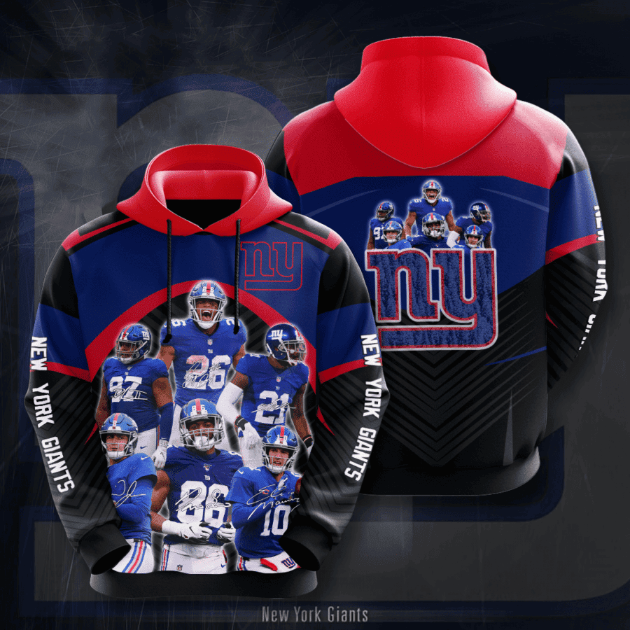 New York Giants Hoodie Zip Hoodie Version 1274