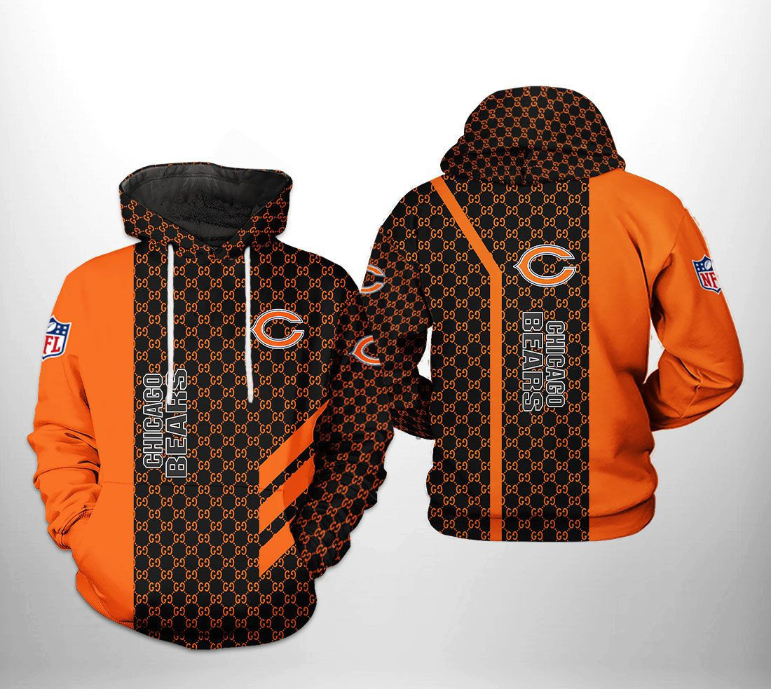 NFL Chicago Bears NFL Hoodie Zip Hoodie Version 1478