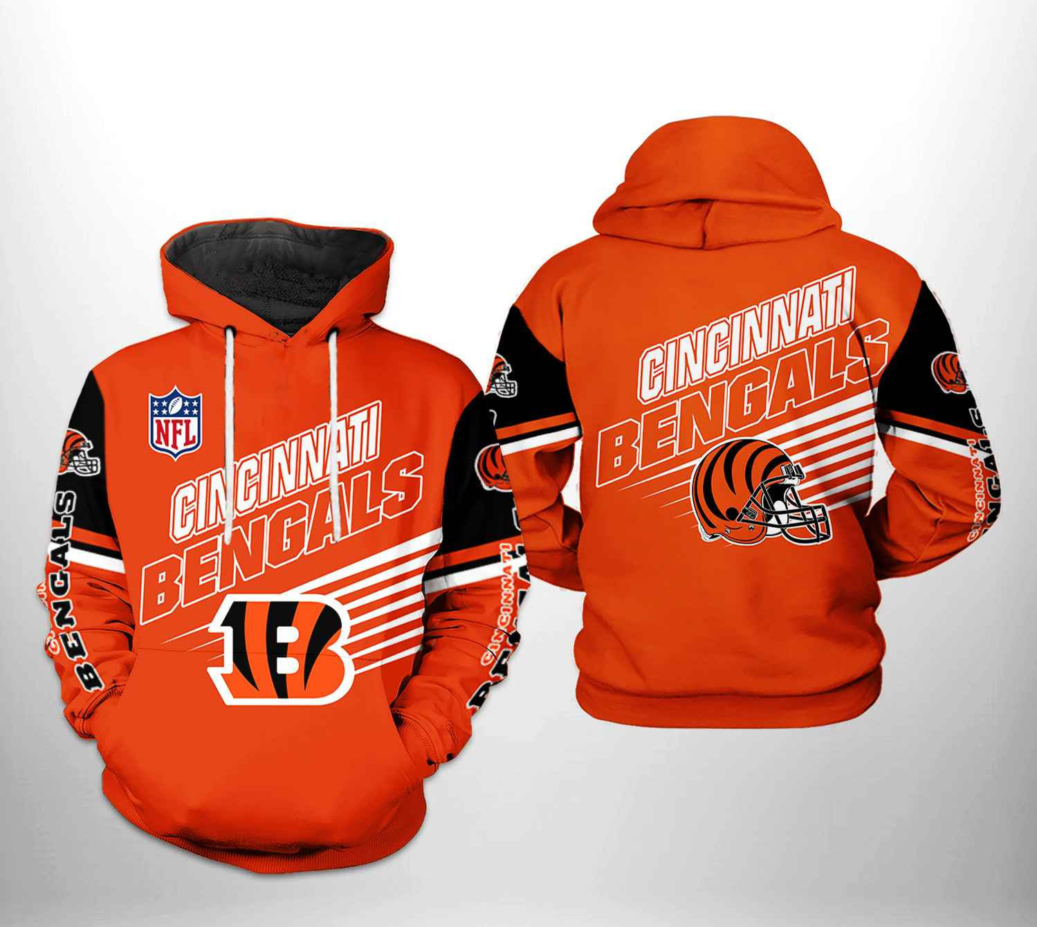 NFL Cincinnati Bengals NFL Team Hoodie Zip Hoodie Version 933