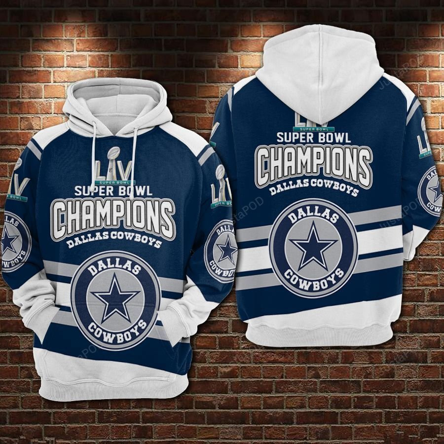 NFL Dallas Cowboys Nfl Football Super Bowl Champion Hoodie Zip Hoodie