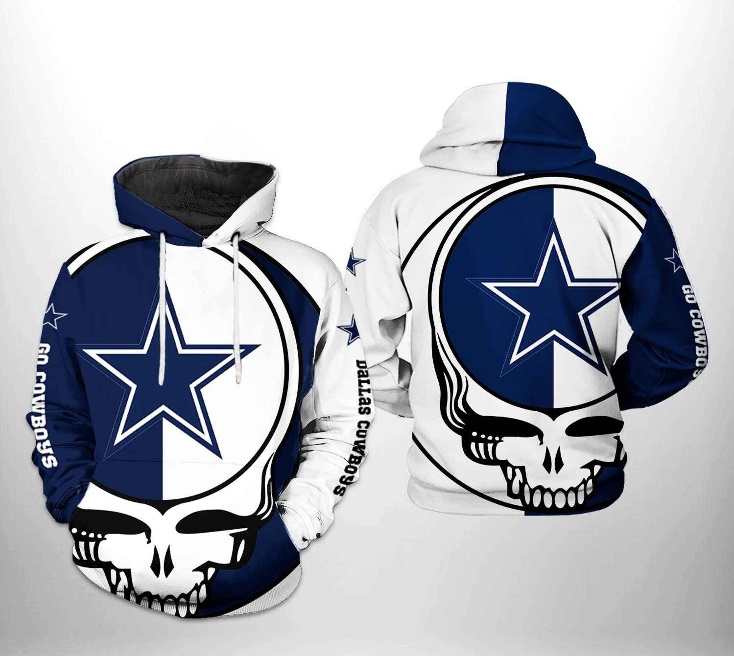 NFL Dallas Cowboys NFL Grateful Dead Hoodie Zip Hoodie