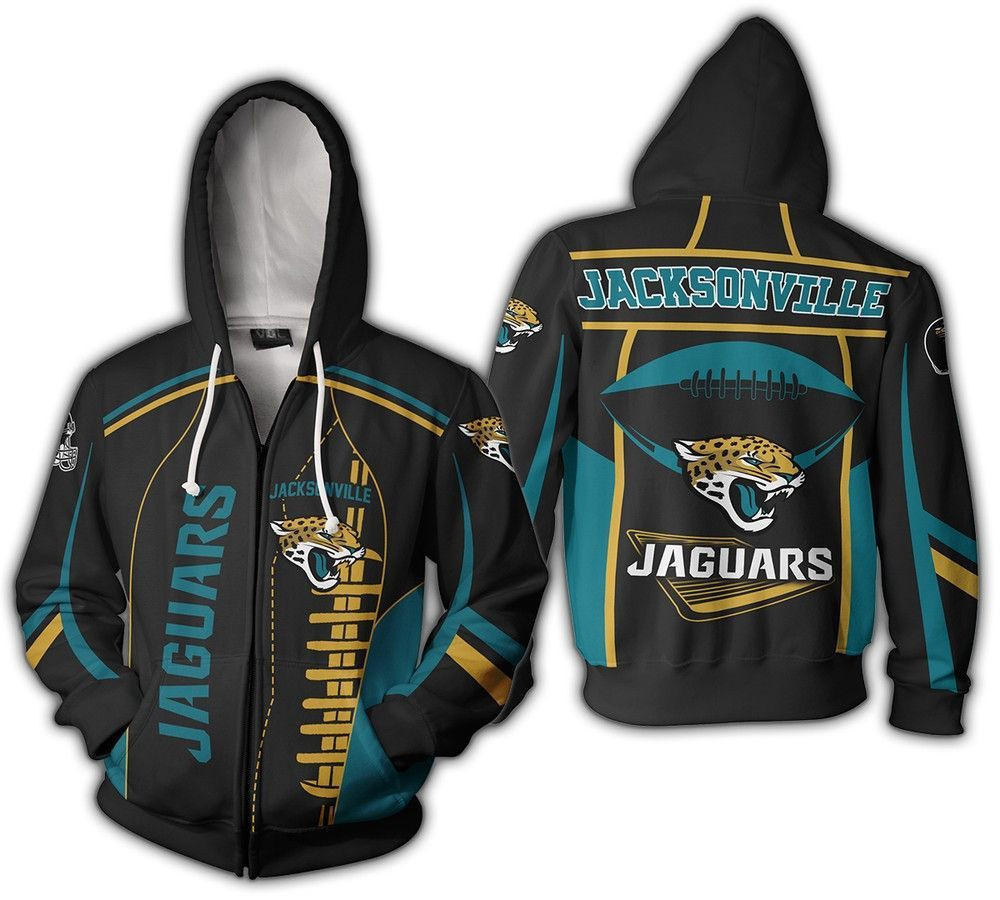 NFL Jacksonville Jaguars Hoodie Zip Hoodie Version 2343
