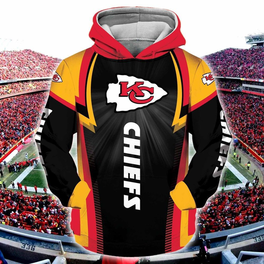 NFL Kansas City Chiefs Hoodie Zip Hoodie Version 2540