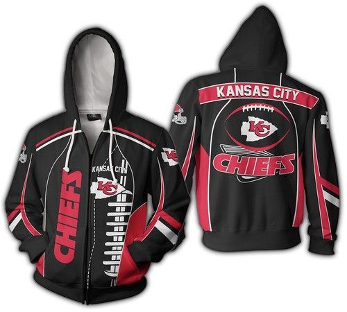 NFL Kansas City Chiefs Hoodie Zip Hoodie Version 60