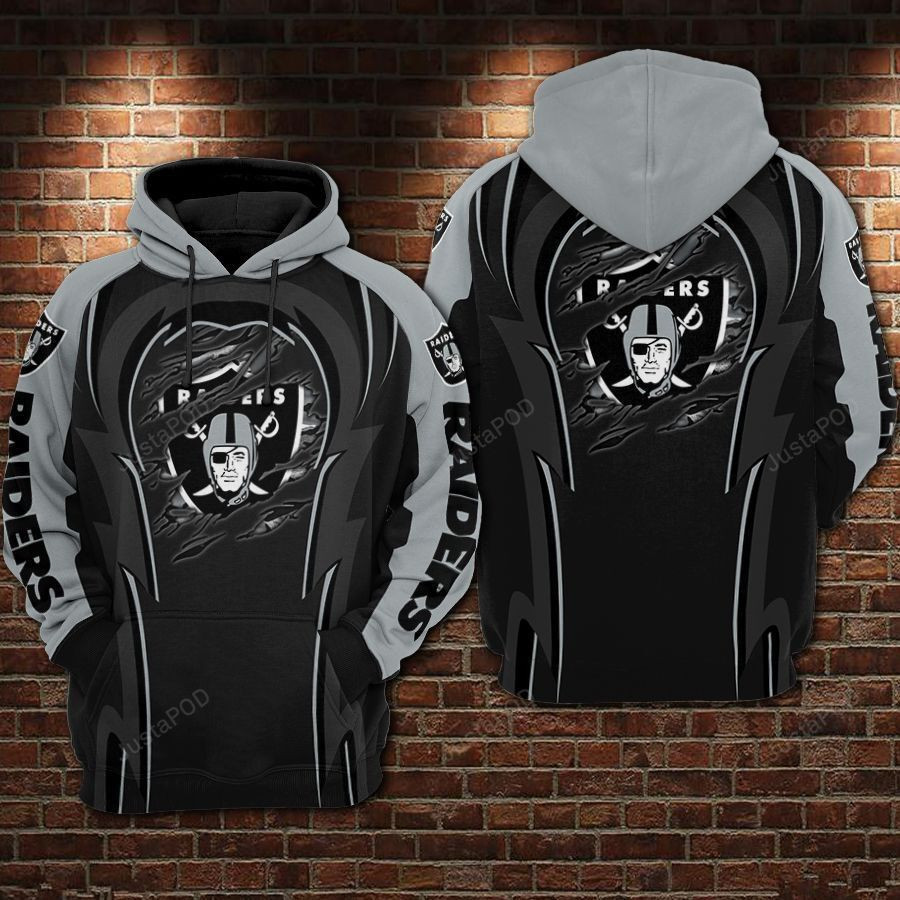 NFL Oakland Raiders Nfl Football Hoodie Zip Hoodie Version 925