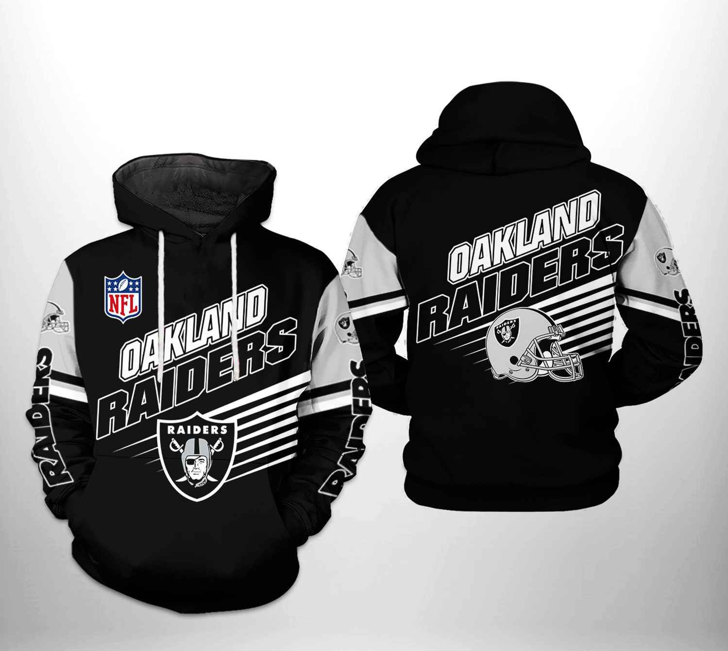 NFL Oakland Raiders NFL Team Hoodie Zip Hoodie Version 726