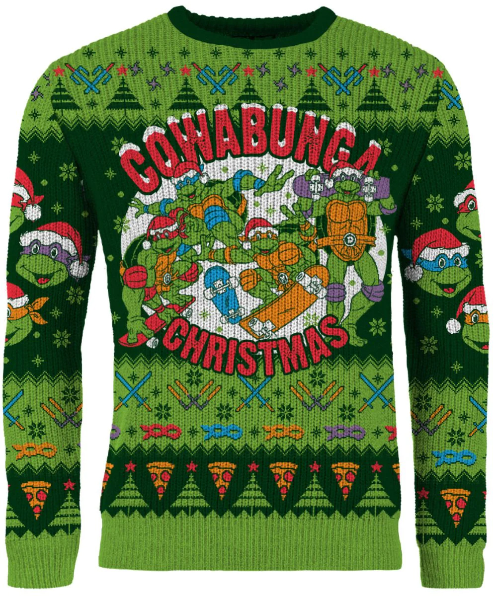 Ninja Turtles Cowabunga Ugly Christmas Sweater
