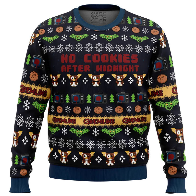 No Cookies After Midnight Ugly Christmas Sweater