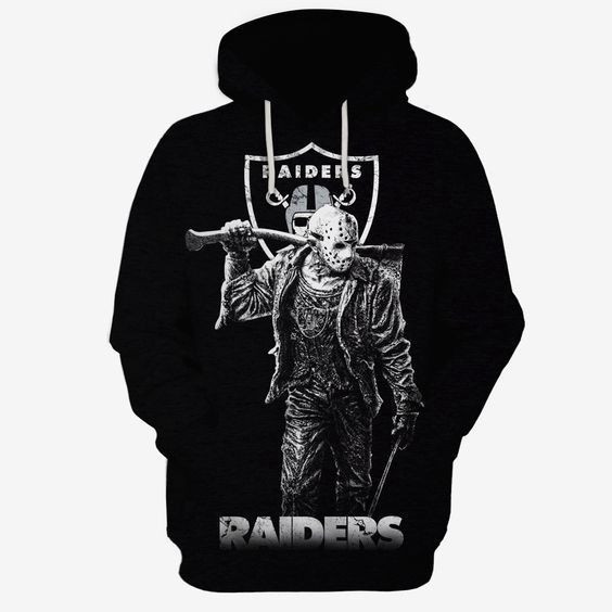 Oakland Raiders NFL Football The Devil Hoodie Zip Hoodie Version 2457