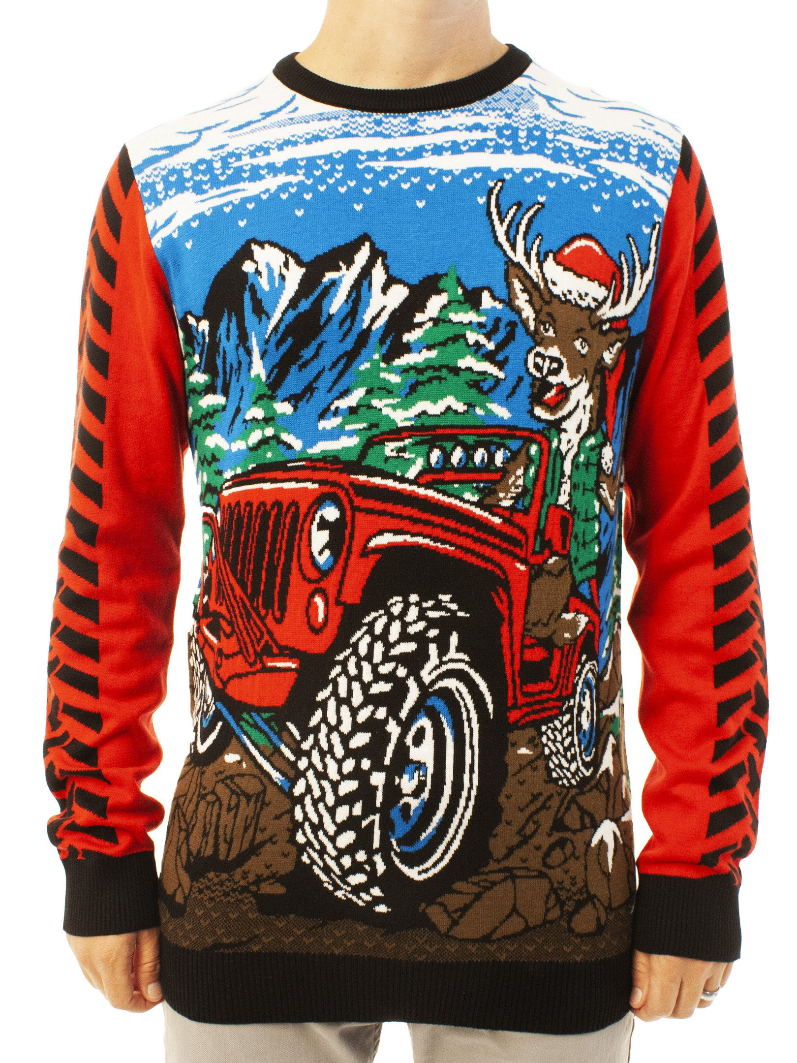 Off Roading Reindeer Ugly Christmas Sweater