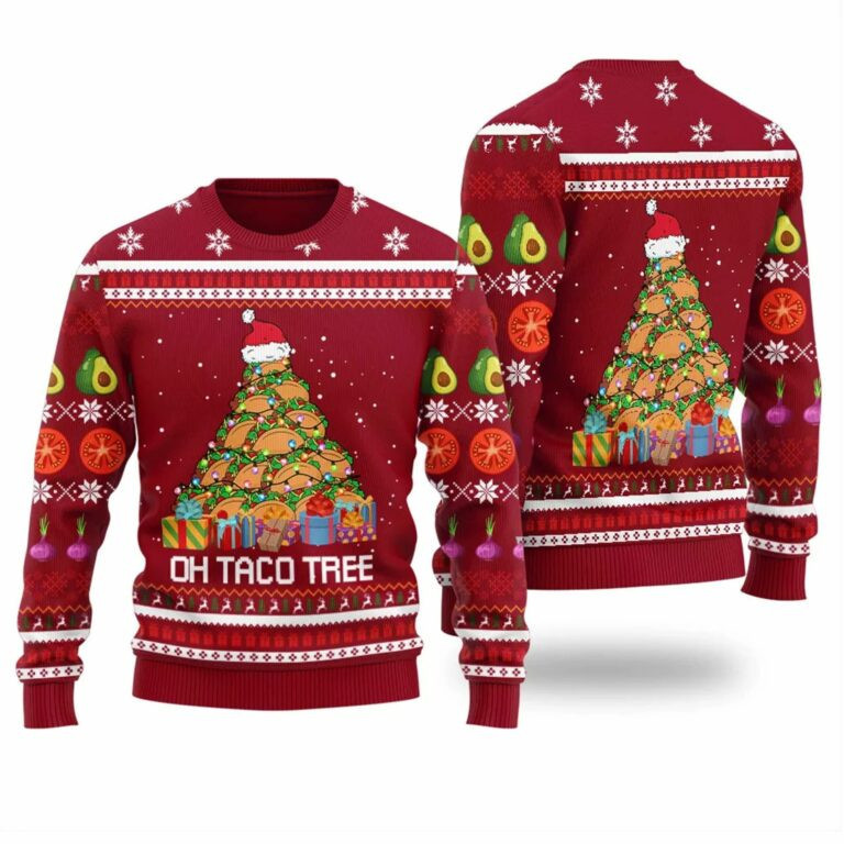 Oh Taco Tree Funny Ugly Christmas Sweater